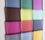 Szkło satynowane z nadrukiem - przykłady druku kolorów